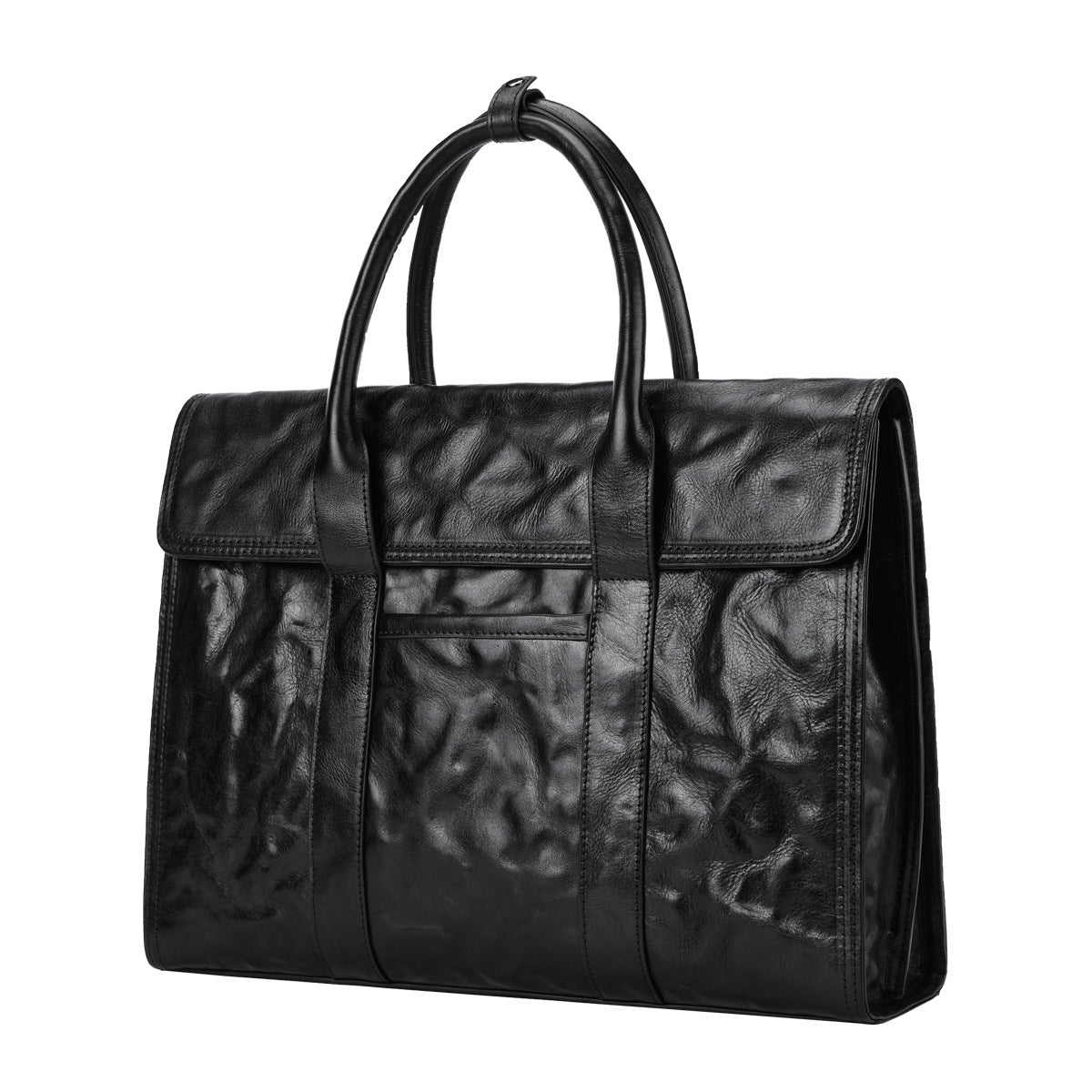 Men's Leather Business Large Capacity Computer Cowhide Men's Briefcases