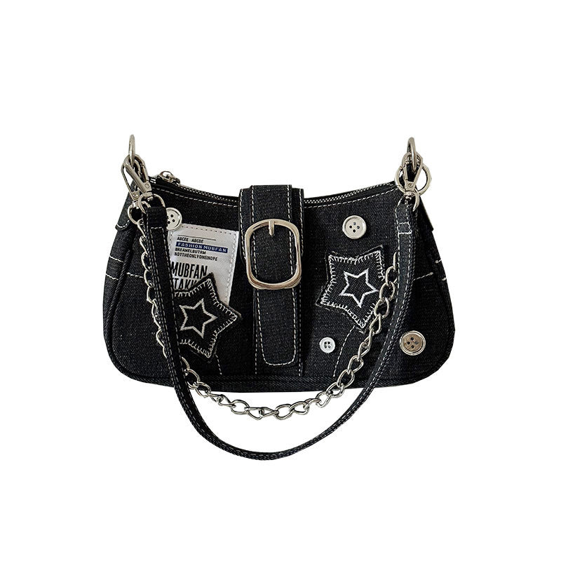 Women's Millennium Hot Denim Canvas Retro Sweet Women's Shoulder Bag