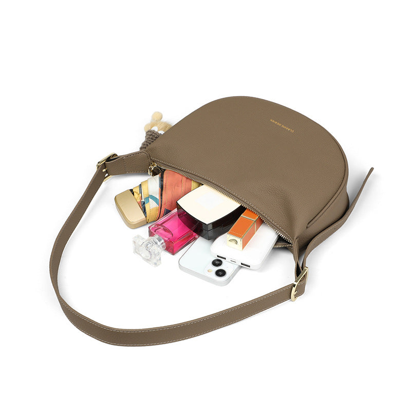 Women's Genuine Leather Underarm High-grade Exquisite Dumpling Crossbody Bags