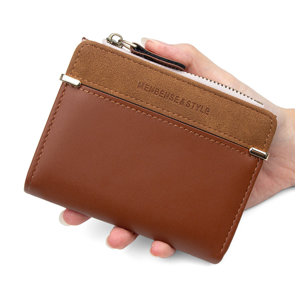 Women's Short Fashion Zipper Korean Simple Multi Ladies Wallet