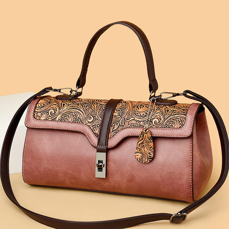 Women's Retro Fashion Pillow Cool Contrast Color Women's Handbag