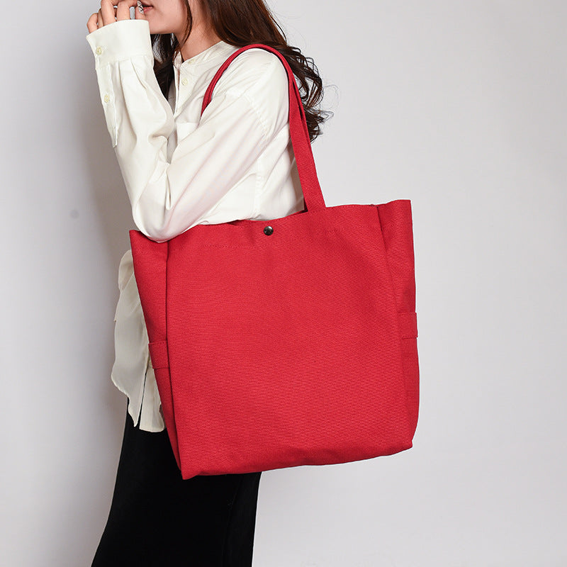 Women's Style Artistic Solid Color Large Capacity Versatile Women's Shoulder Bag