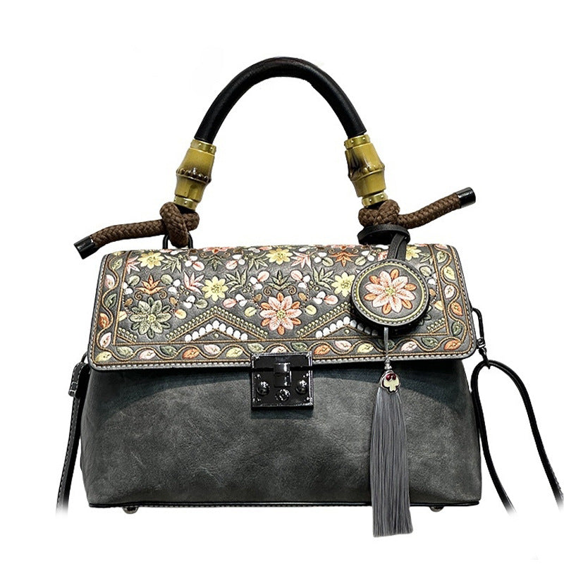Women's Style Embroidery With Cheongsam Cotton Linen Hand Women's Handbag