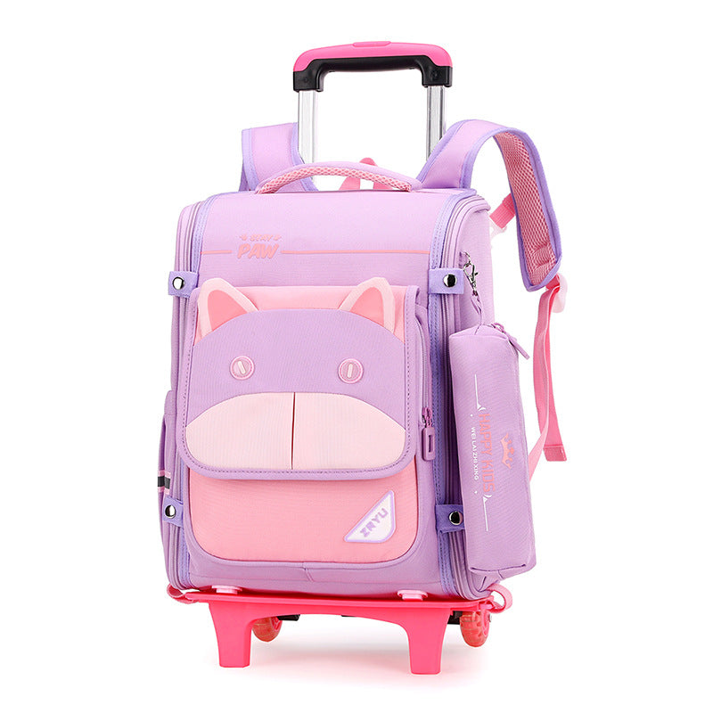 Women's & Men's Natural Fish Full Open Space Primary Grade Elementary School Students' Schoolbags