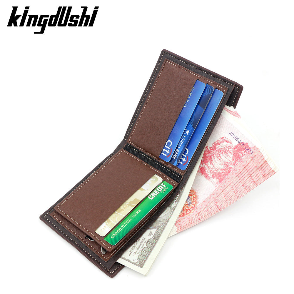 Casual Men's Short Simple Fashion Zipper Men's Wallet