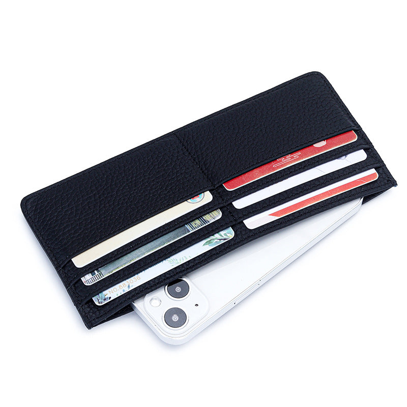Women's Long Full First Layer Cowhide Genuine Ladies Wallet