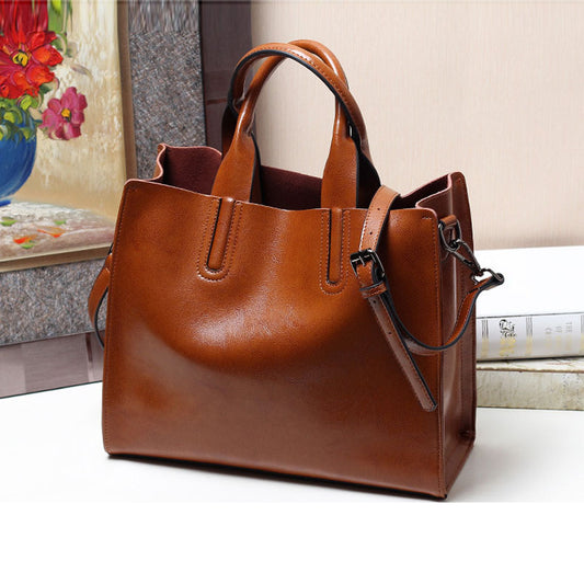 Innovative Women's Summer Genuine Leather Join Handbags