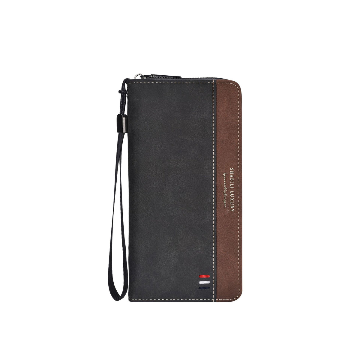 Men's Long Zipper Multiple Slots Large Capacity Mobile Men's Wallet