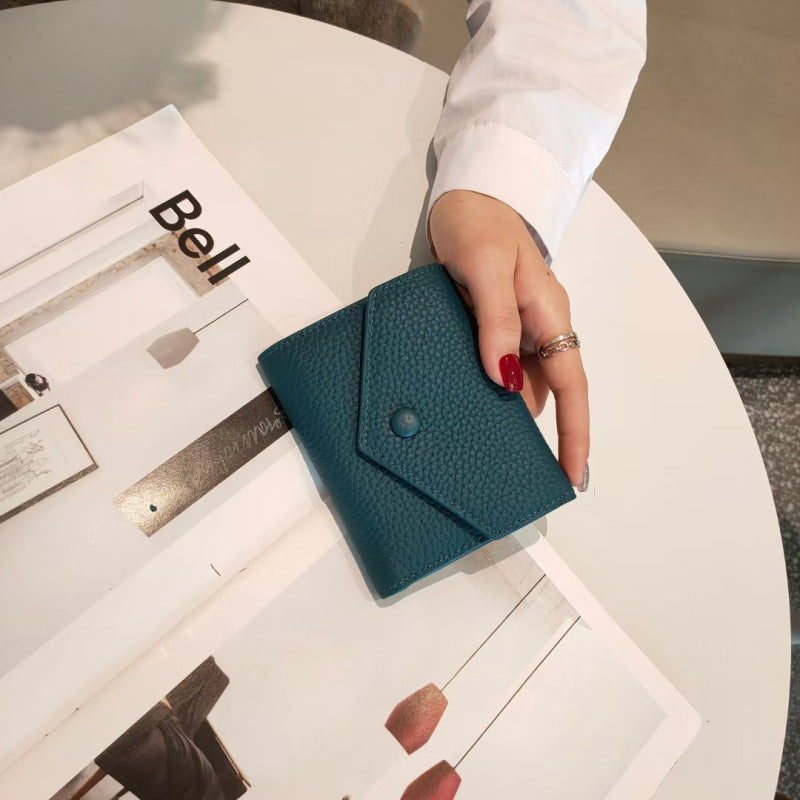 Women's Genuine Leather Short Cowhide Mini Cute Ladies Wallets