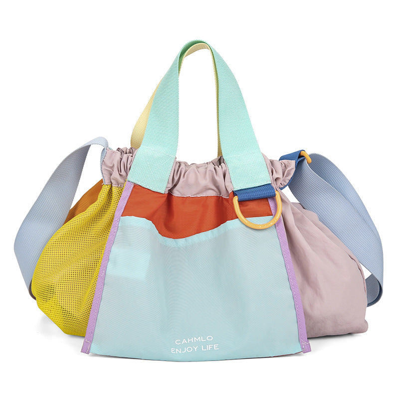 Women's Dopamine Color Matching Portable Dumpling Fashion Bags