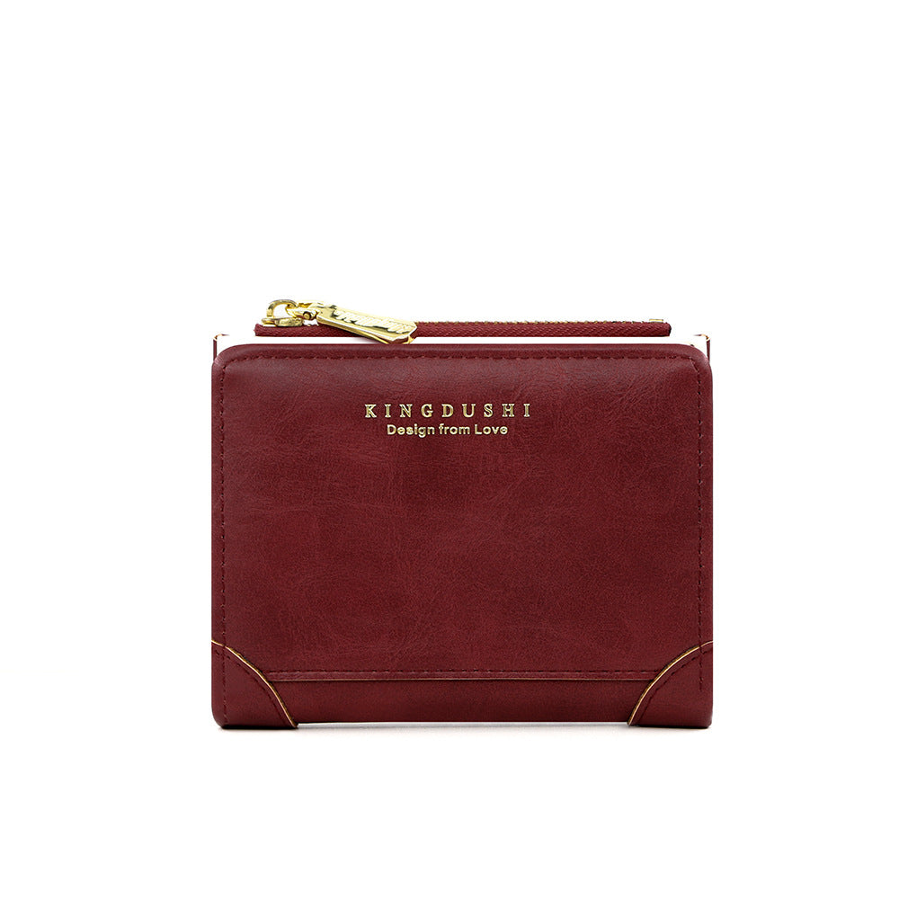 Women's Retro Oily Leather Multiple Slots Fashion Purses