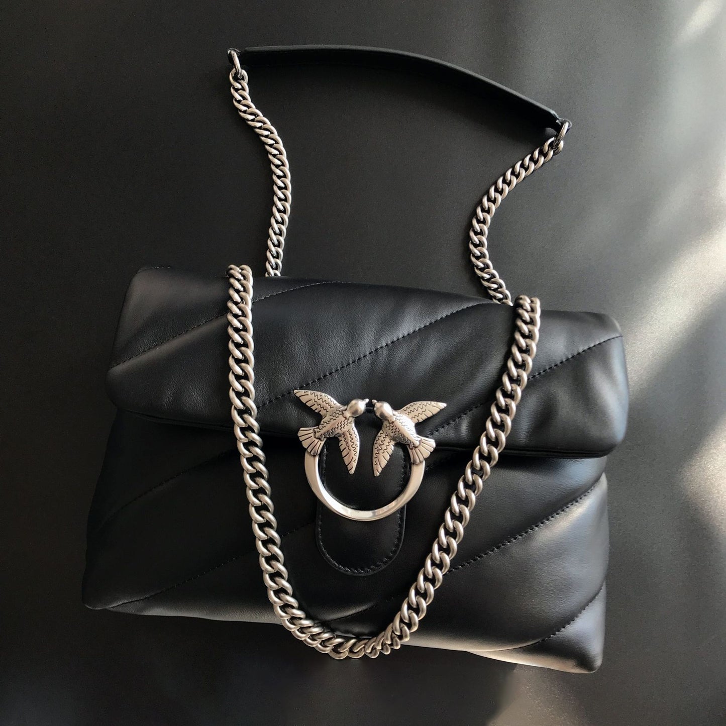 Women's High Quality Sheepskin Puff Pillow Chain Shoulder Bags