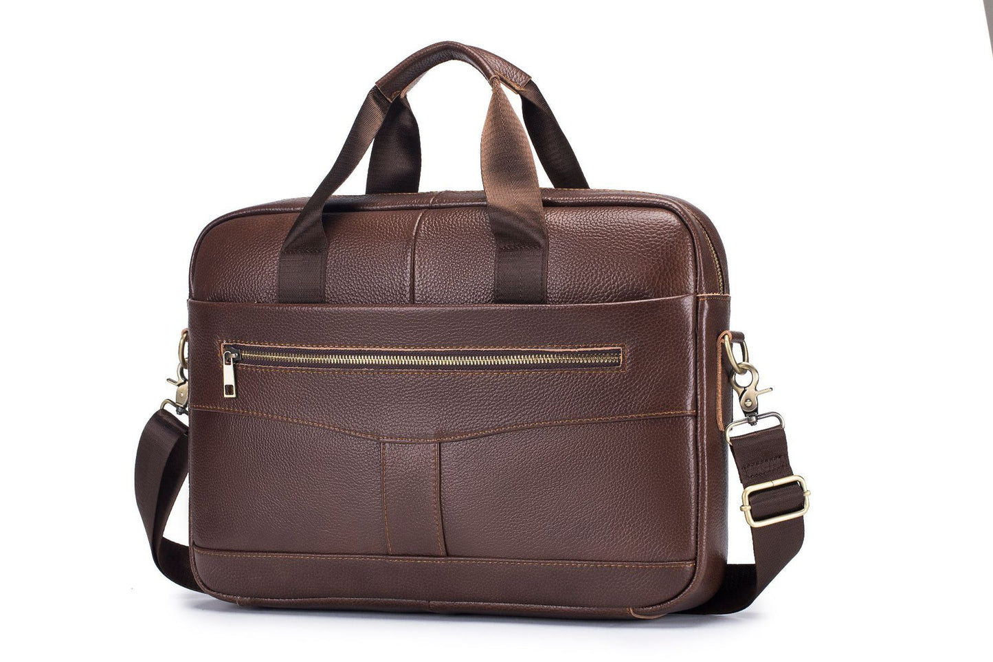 Men's Leather For Cow Computer Business Large Laptop Bags