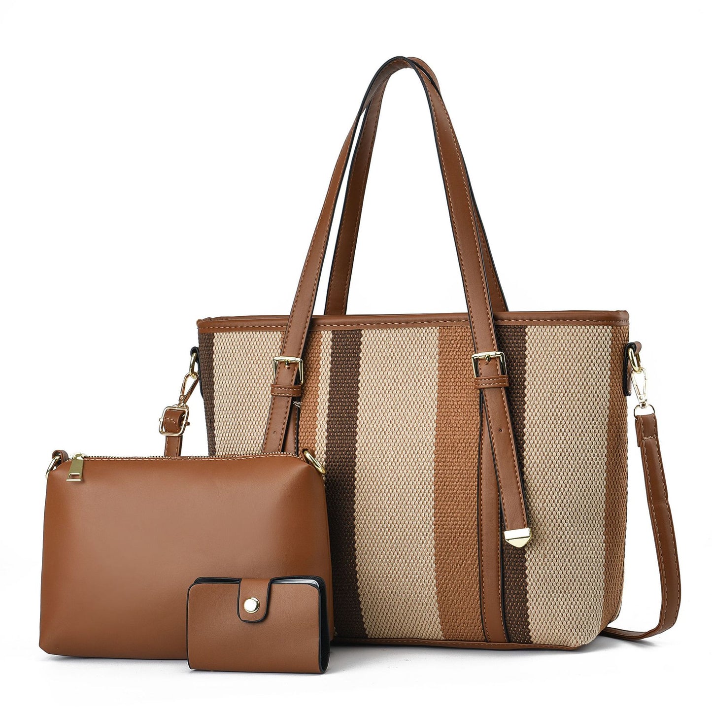 Women's Big Versatile Large Capacity Commuter Three-piece Shoulder Bags