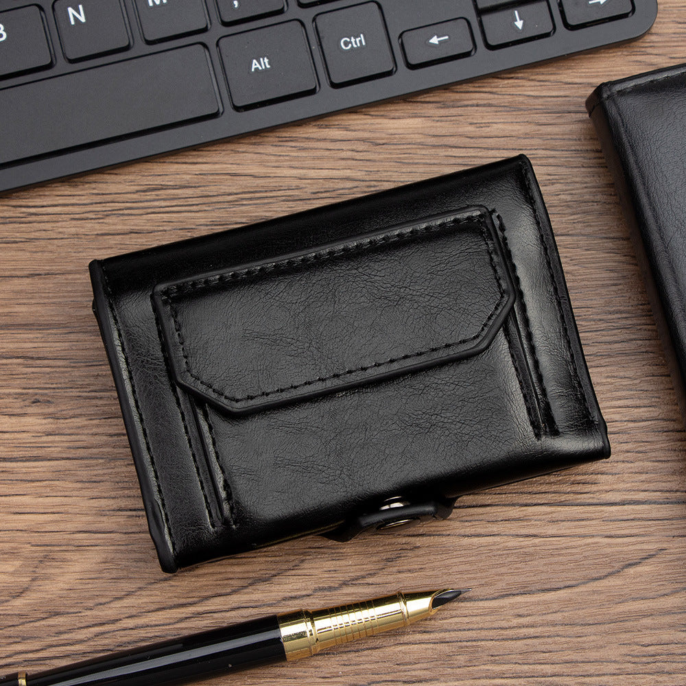 Creative Men's Clutch Fan Snap Button Men's Wallet