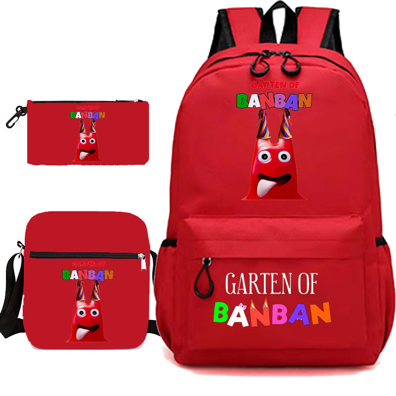 Elegant Unique Garden Game Pencil Three-piece Elementary School Students' Schoolbags