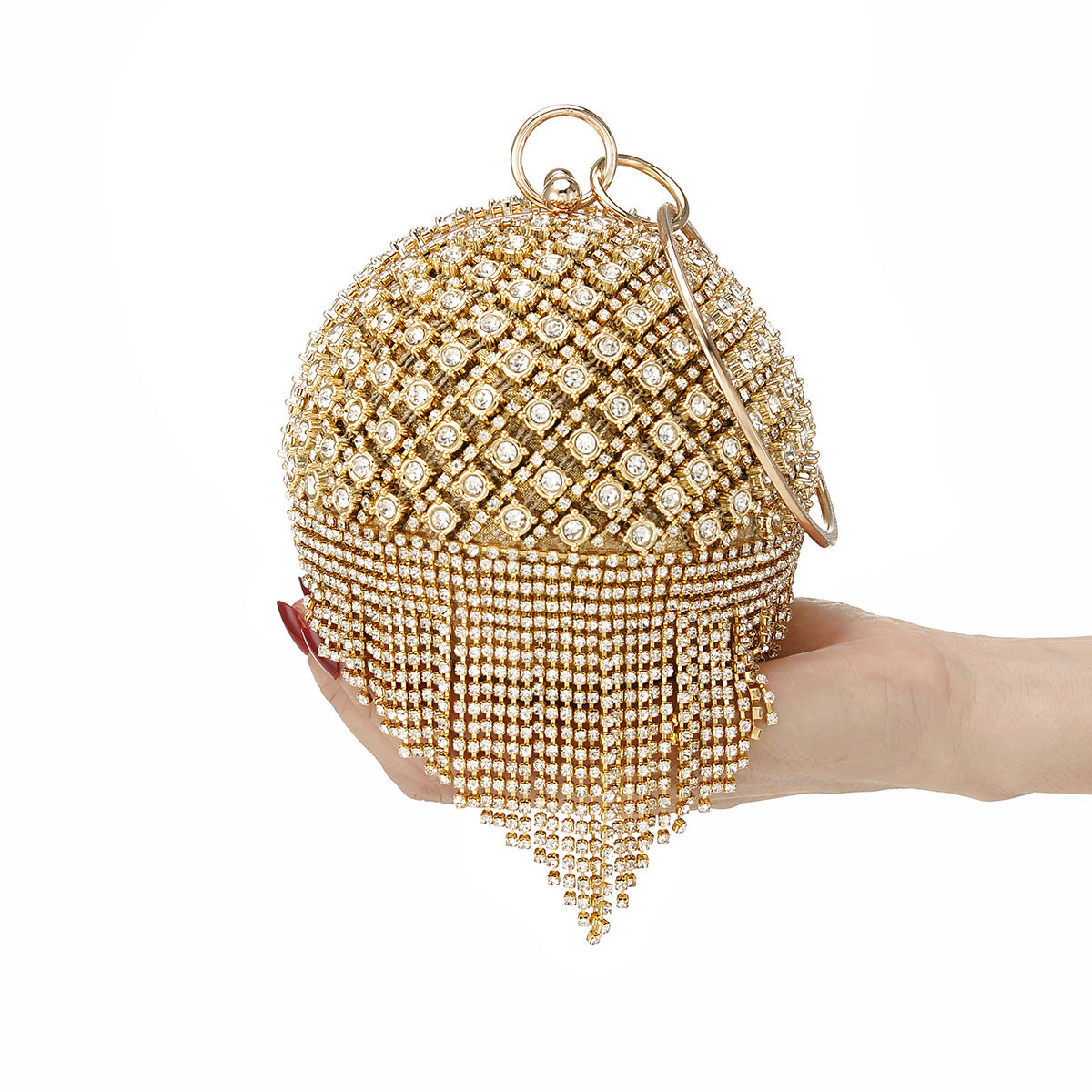Women's Dinner Portable Clutch Spherical Source Purses