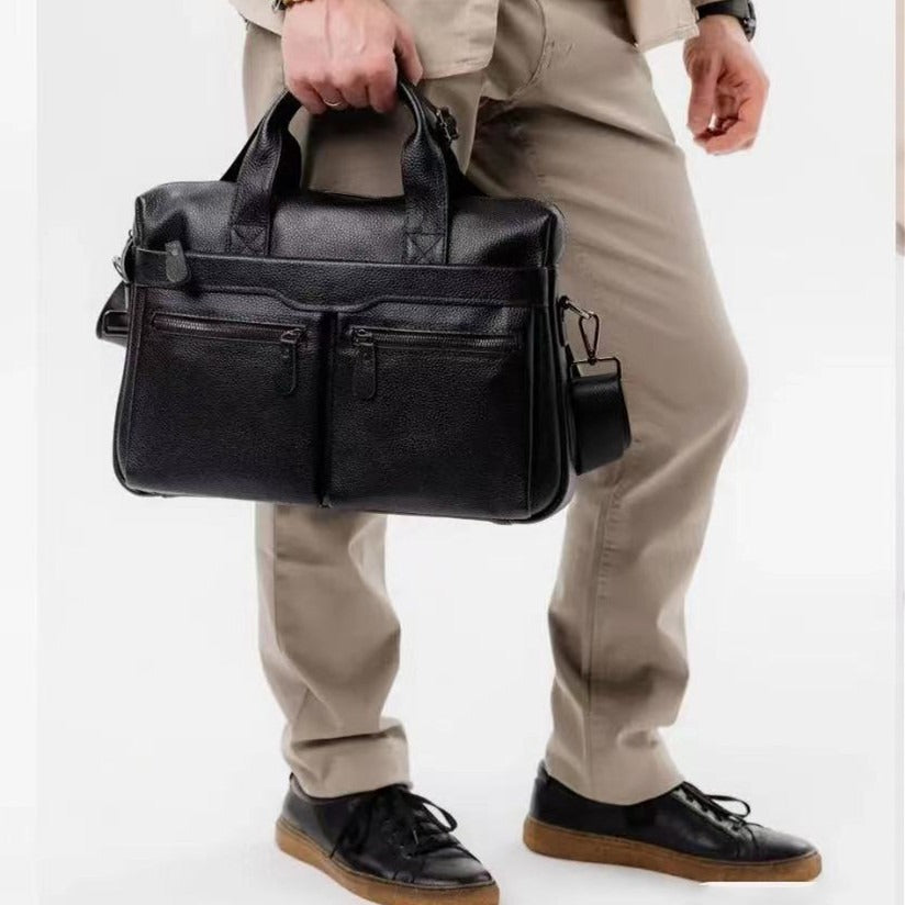 Men's Leather For Cow Computer Business Large Men's Briefcases