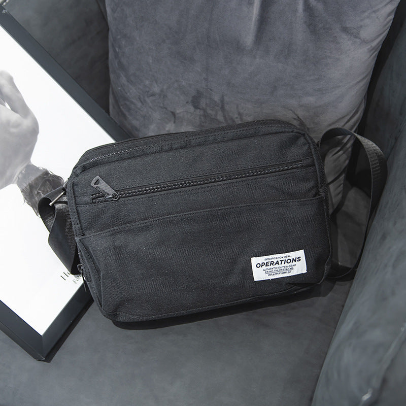 Men's Style Fashion Canvas Artistic Simple Men's Shoulder Bags