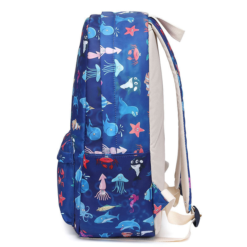 Children's Comfortable Ocean Shark Cartoon Cute Backpacks