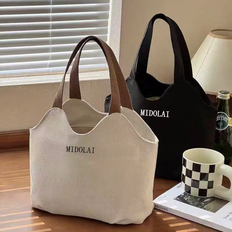 Canvas Good-looking Lunch Box One Class Commuter Outing Women's Handbag