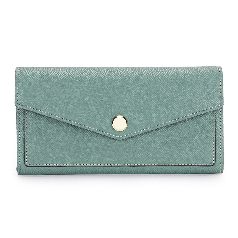 Women's Fashion Long Design Contrast Color Minimalist Clutch Large Handbags