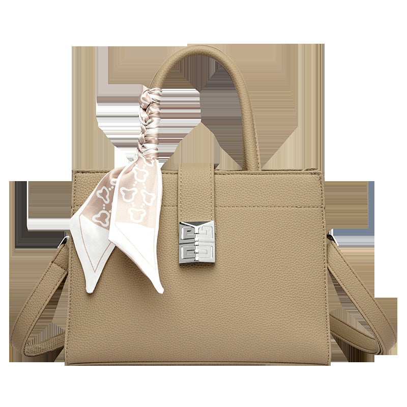 Women's Glamorous Lychee Pattern Commuter Counter Handbags