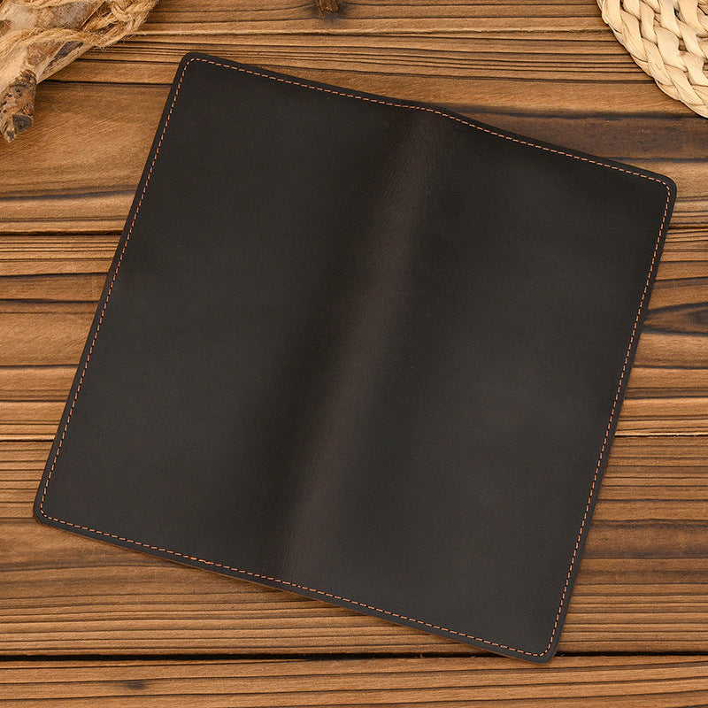 Men's Retro Crazy Horse Leather Full Long Cowhide Men's Wallet