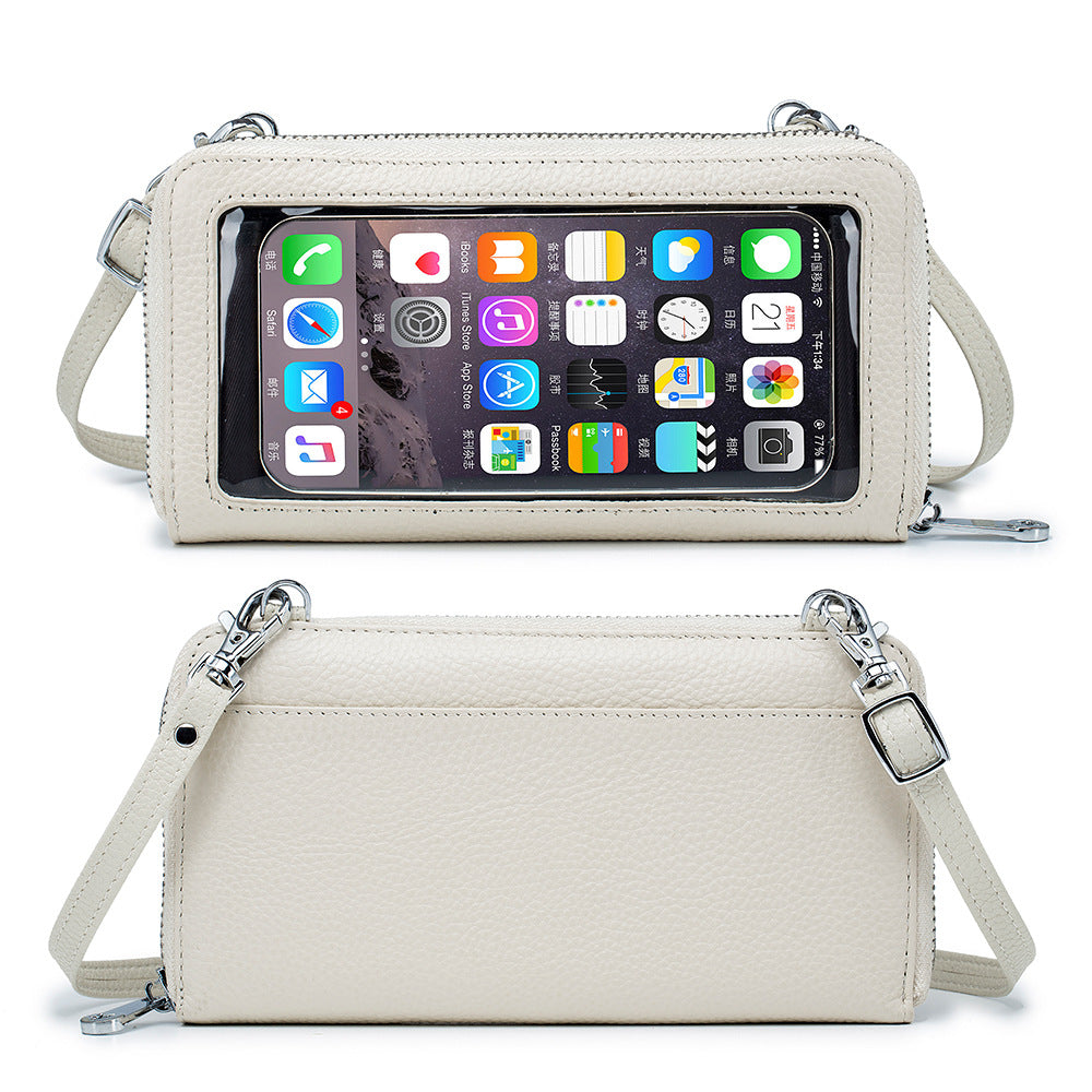 Leather Touch Screen Simple And Lightweight Niche Female Bags