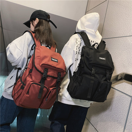 Men's Fashion College Nylon Large Capacity Backpacks