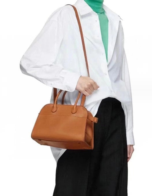 First Layer Cowhide Genuine Leather Large Handbags