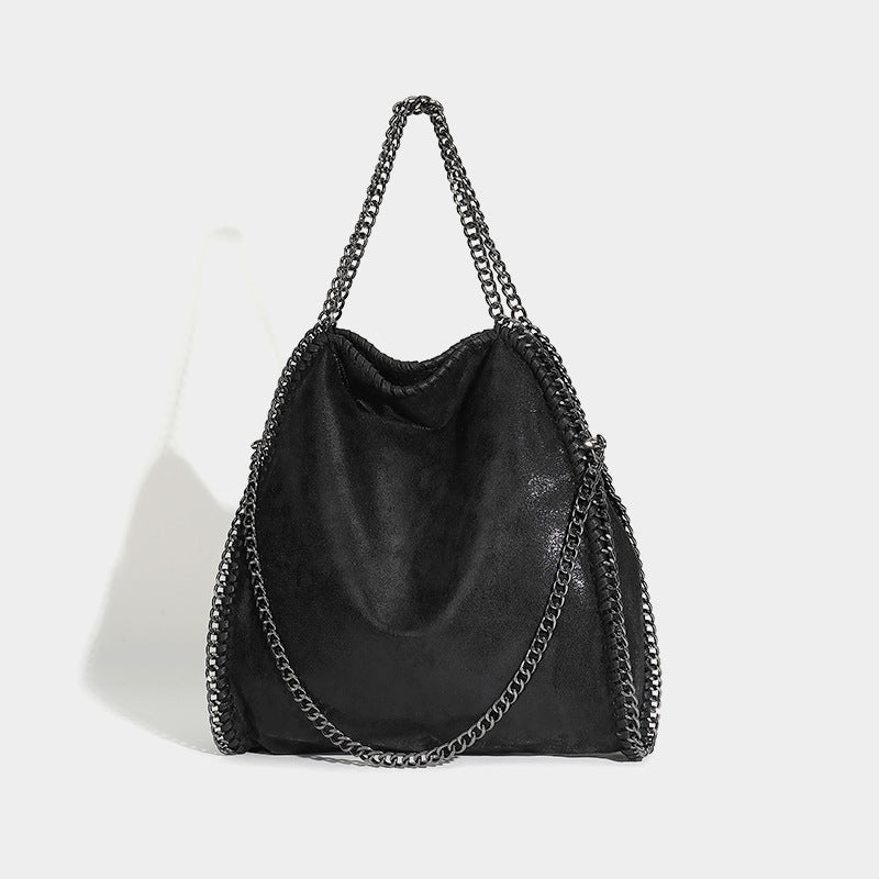 Women's Cool Versatile Chain Foldable Big Shoulder Bags