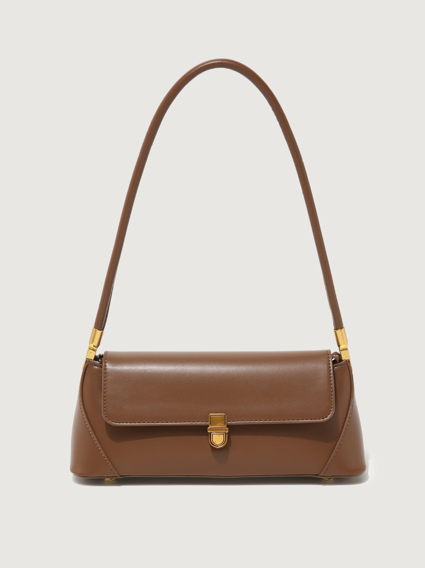 Women's Baguette Design High-grade Simple Black Underarm Handbags