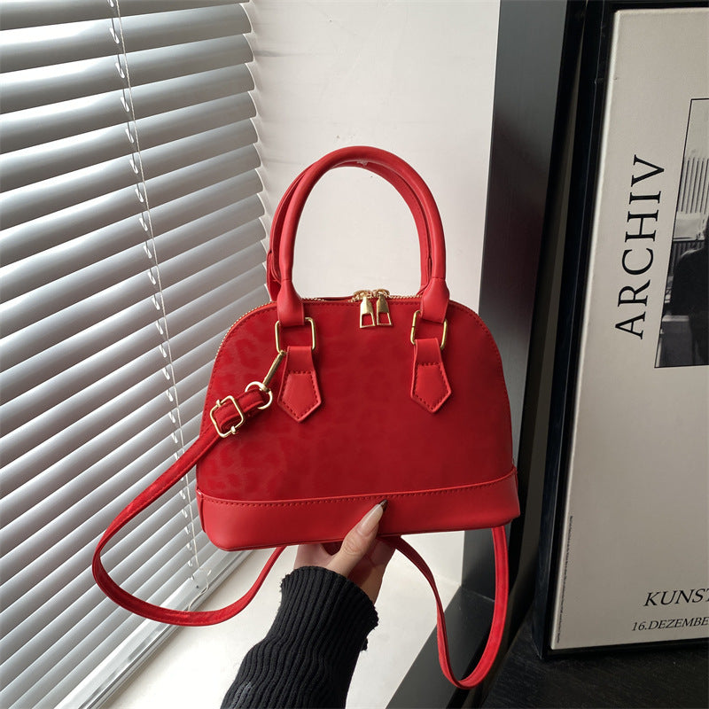 Women's Texture Solid Color Large Capacity Simple Popular Women's Shoulder Bag