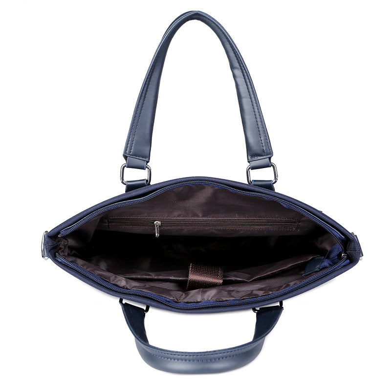 Men's Portable Horizontal Oxford Cloth Trendy Large Men's Briefcases