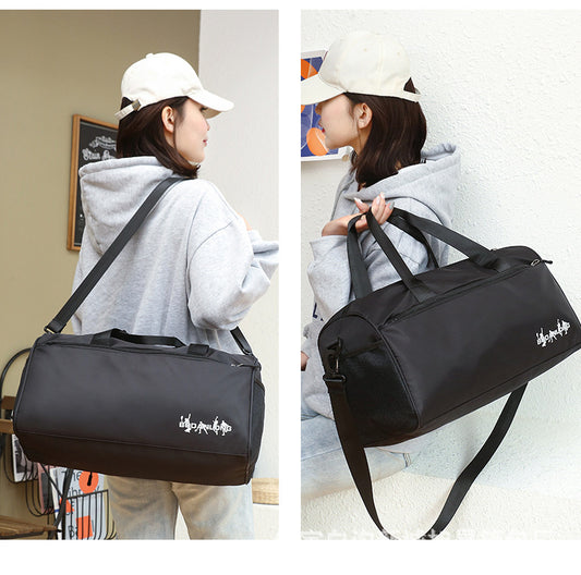Women's & Men's & Fitness Cylinder Lightweight Short Business Travel Bags
