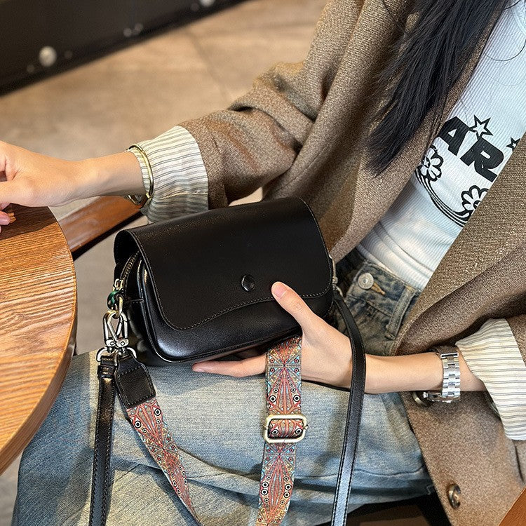 Women's Autumn Genuine Leather Strap Niche Fashion Women's Shoulder Bag