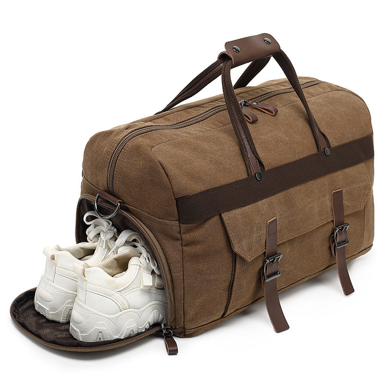 Men's Large Capacity Long-distance Canvas Portable Business Travel Bags