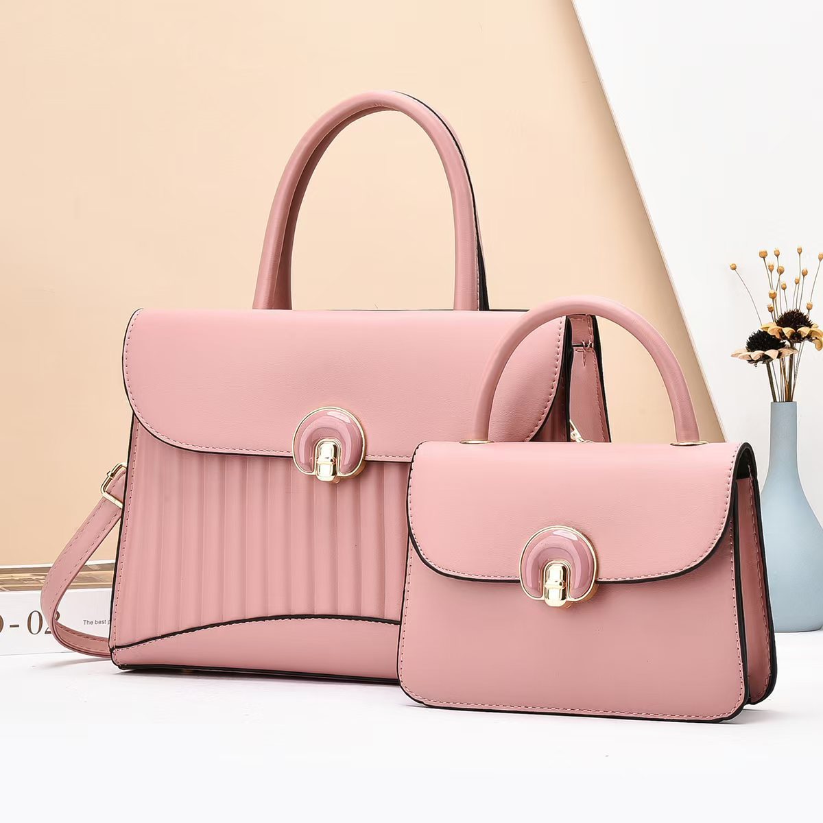 Women's Fashionable Elegant Big Korean Style Mother Handbags