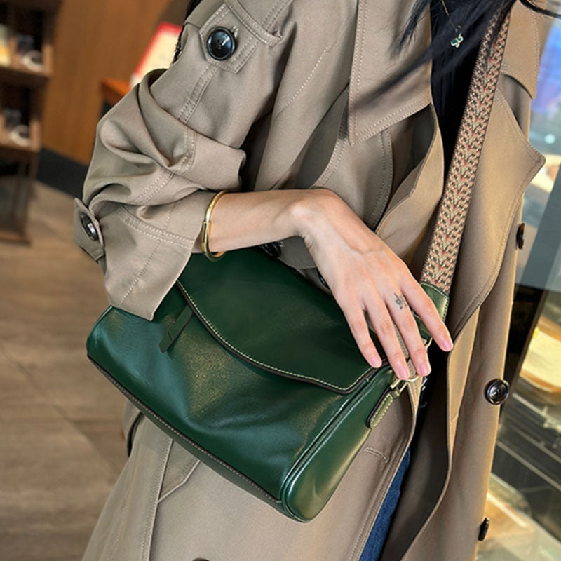 Women's For Woman Underarm Cowhide Retro High Shoulder Bags