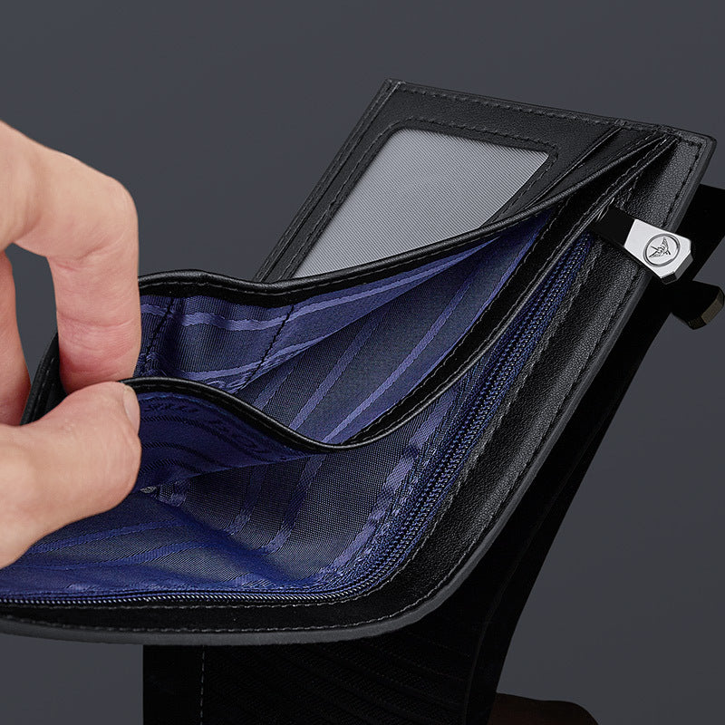 Men's Emperor Paul Short Business Genuine Leather Men's Wallet