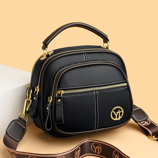 Women's Soft Leather Textured Apple High-grade Crossbody Bags