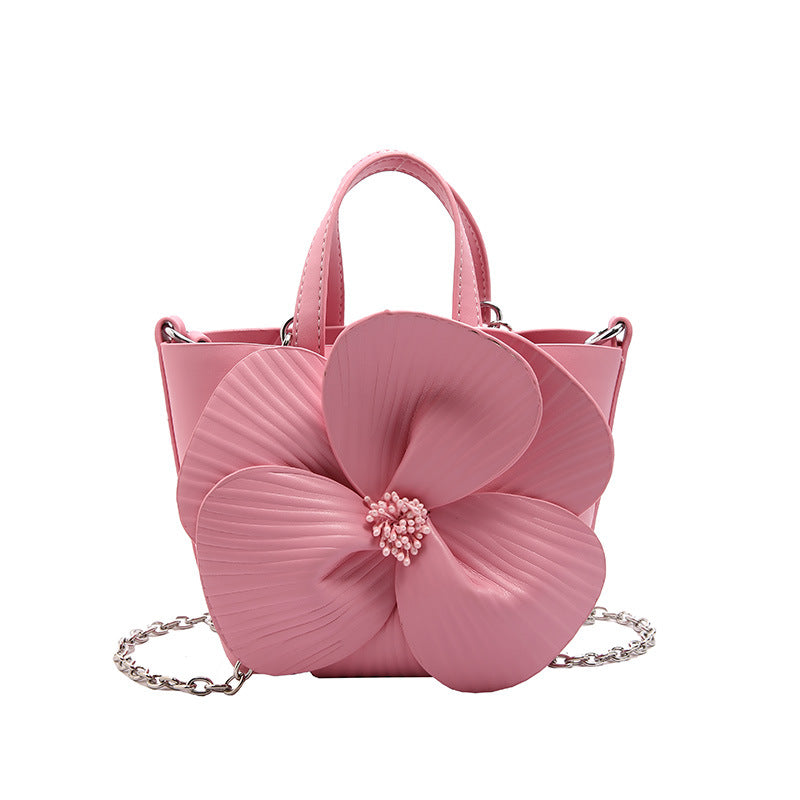 Women's Cute High-grade Three-dimensional Flower Hand-held Banquet Handbags