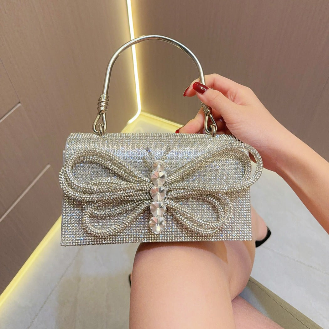 Dress Clutch Banquet Sier Female Rhinestone Evening Bags