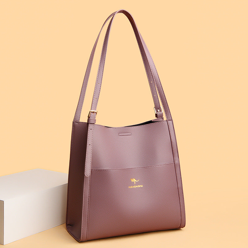 Women's Korean Style Simple Minority Large Capacity Shoulder Bags