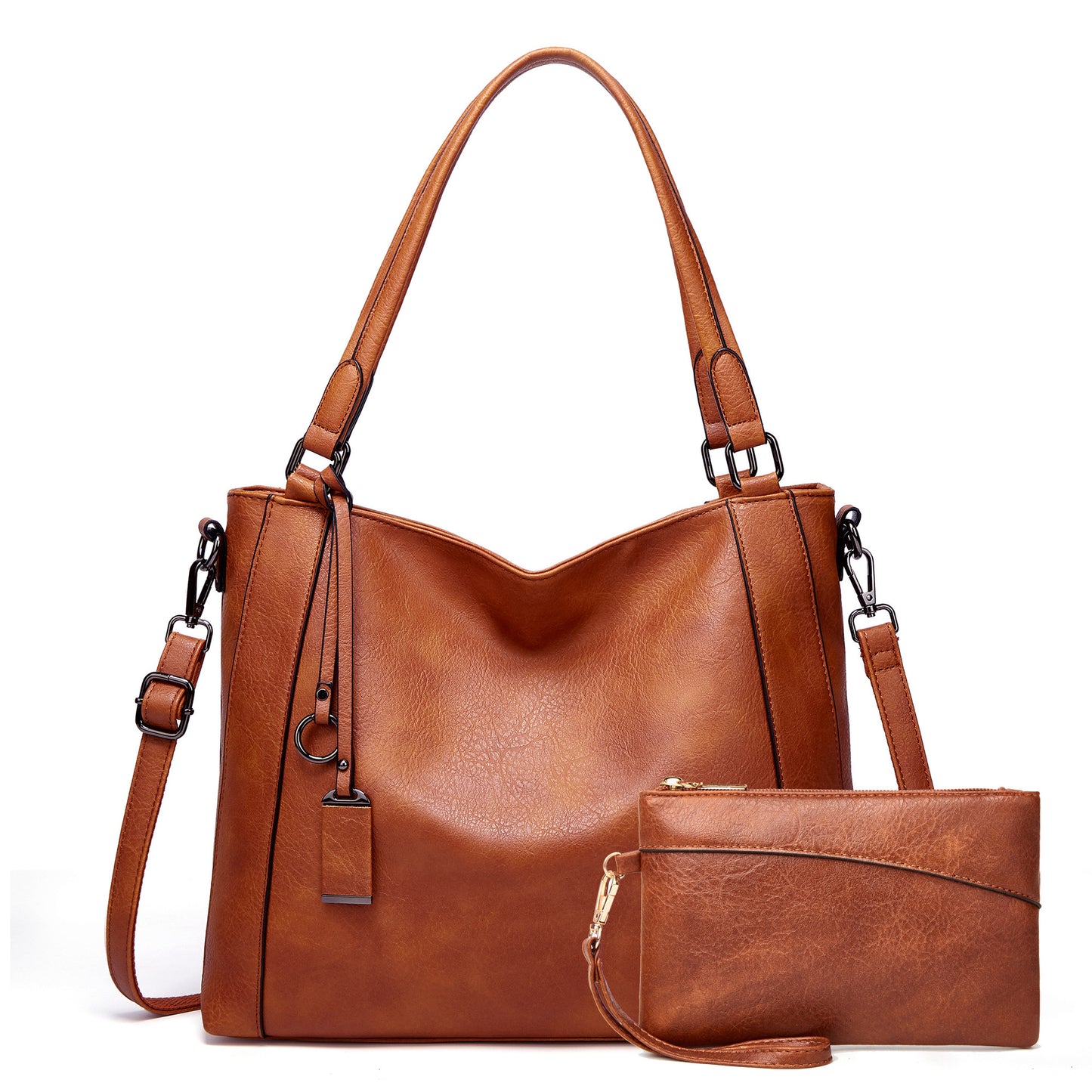 Simple Son Mother Trendy Retro Textured Shoulder Bags