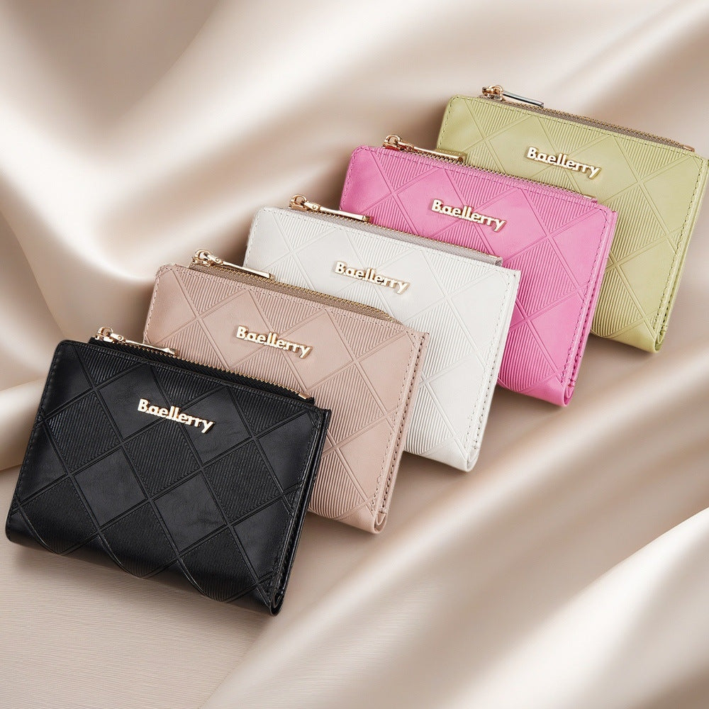 Cool Women's High-grade Diamond Zipper Fashion Ladies Wallet