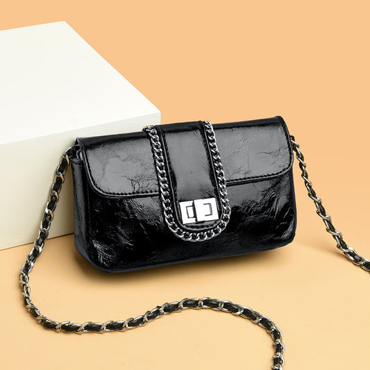 Classy Women's Fresh Leather Fashion Chain Crossbody Bags