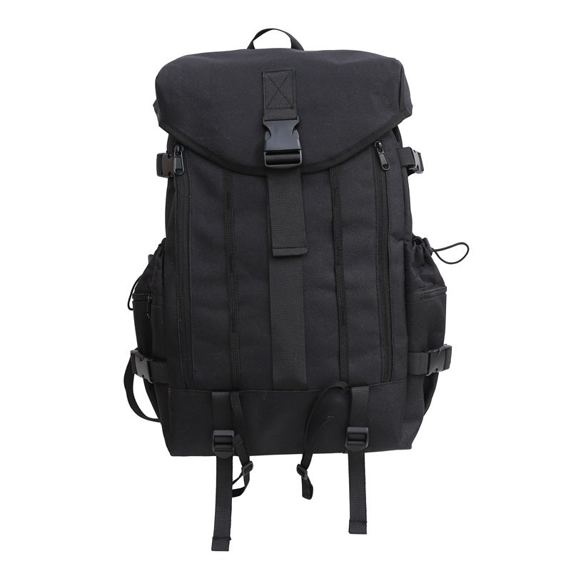 Women's & Men's & Solid Color Korean Versatile Junior High Large Backpacks