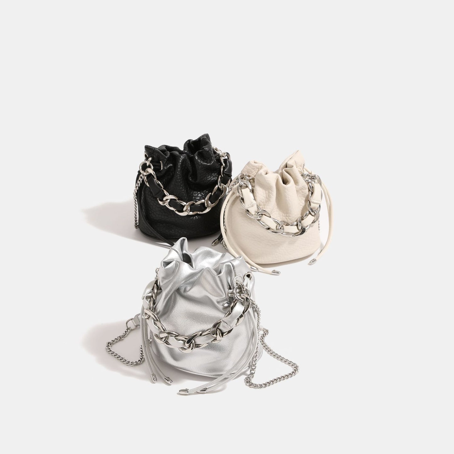 Sier Wandering Woven Chain Female Niche Crossbody Bags